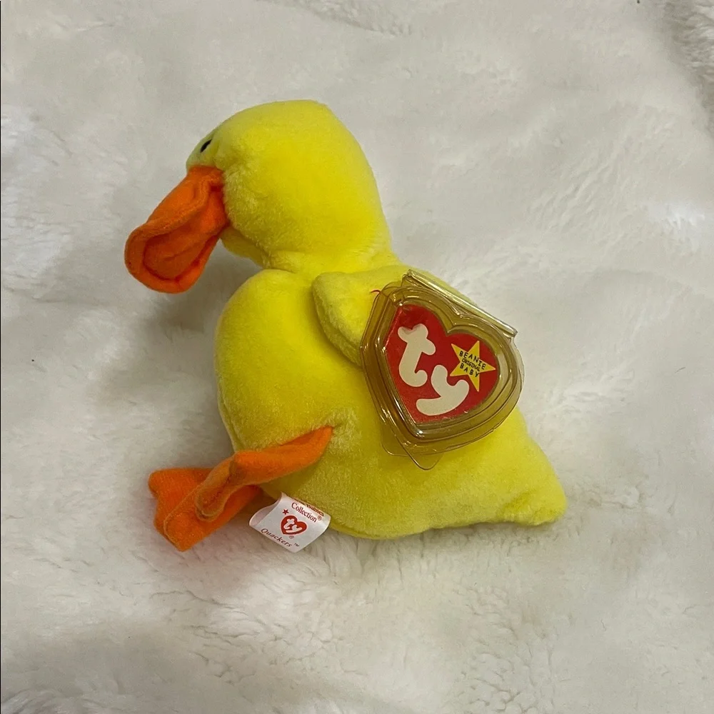 Ty Yellow and Orange Plush Duck